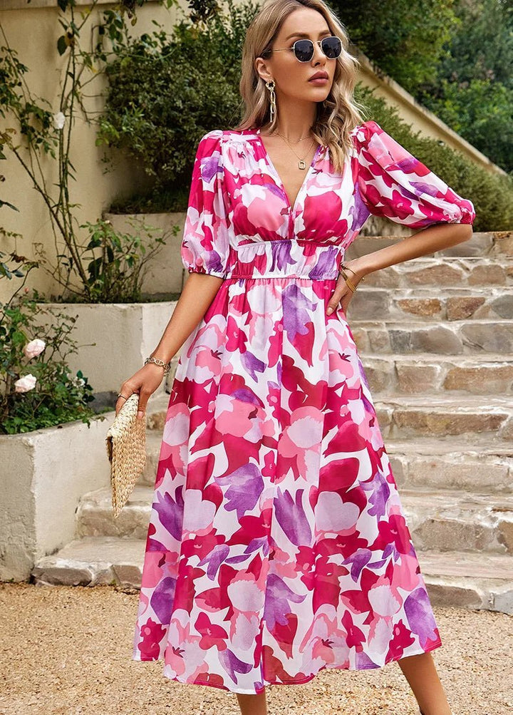 Allison | Elegant Floral Dress