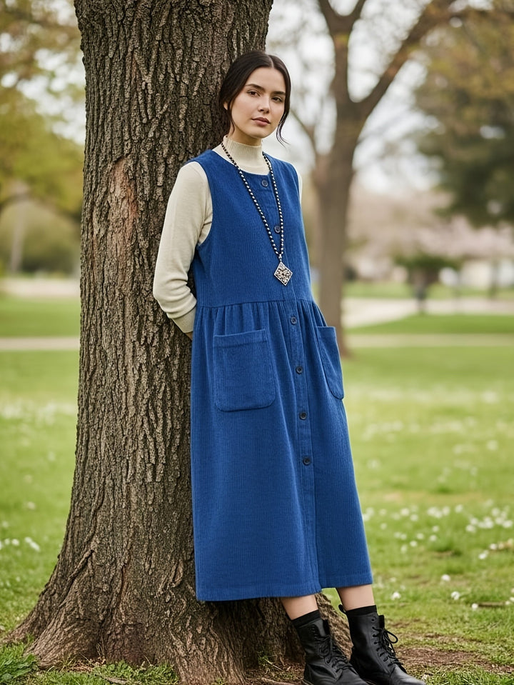 Velora |  Midi Vest Dress