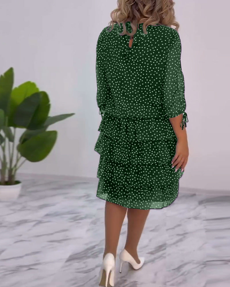 Tilly - Polka Dot Layered Dress