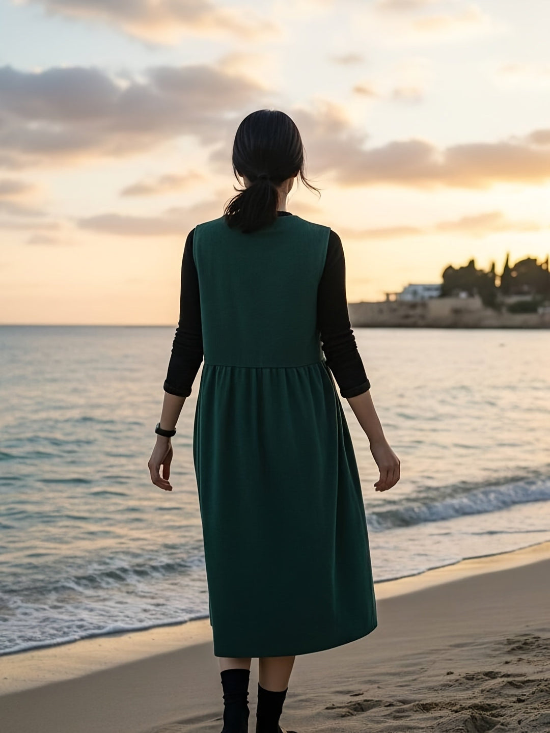 Velora |  Midi Vest Dress
