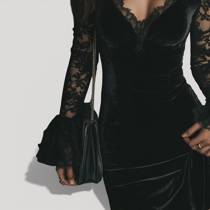 Élise |Satin Bow Dress