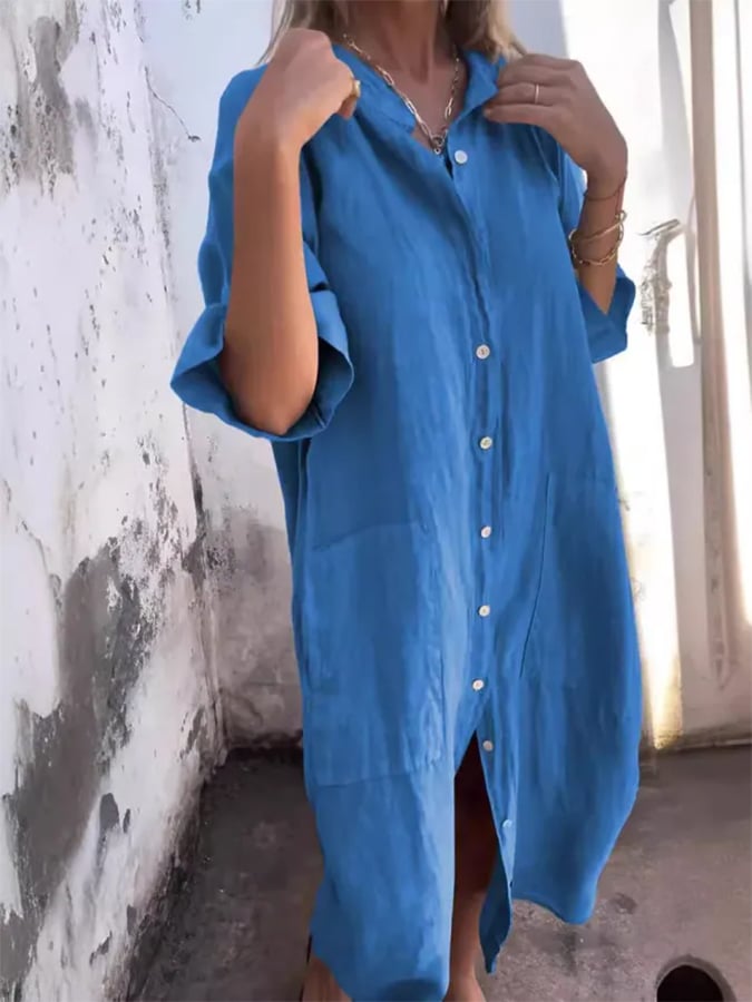 Paige - Buttoned Breeze Dress