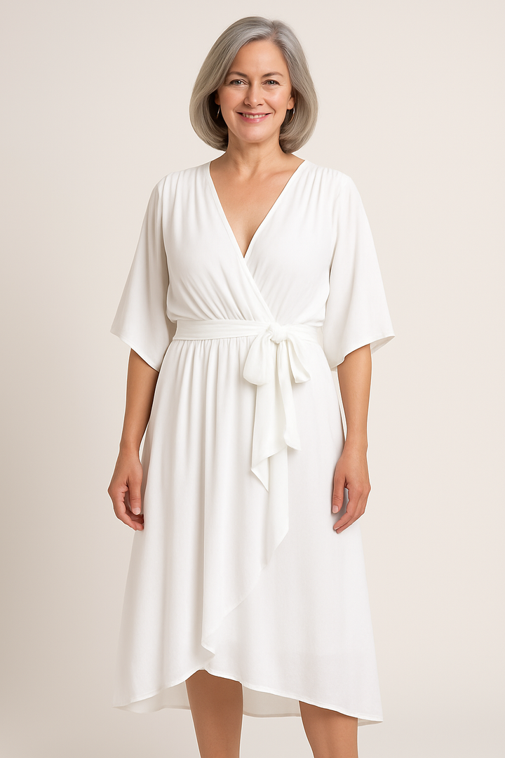 Claire™ | Tie-Waist Midi Dress