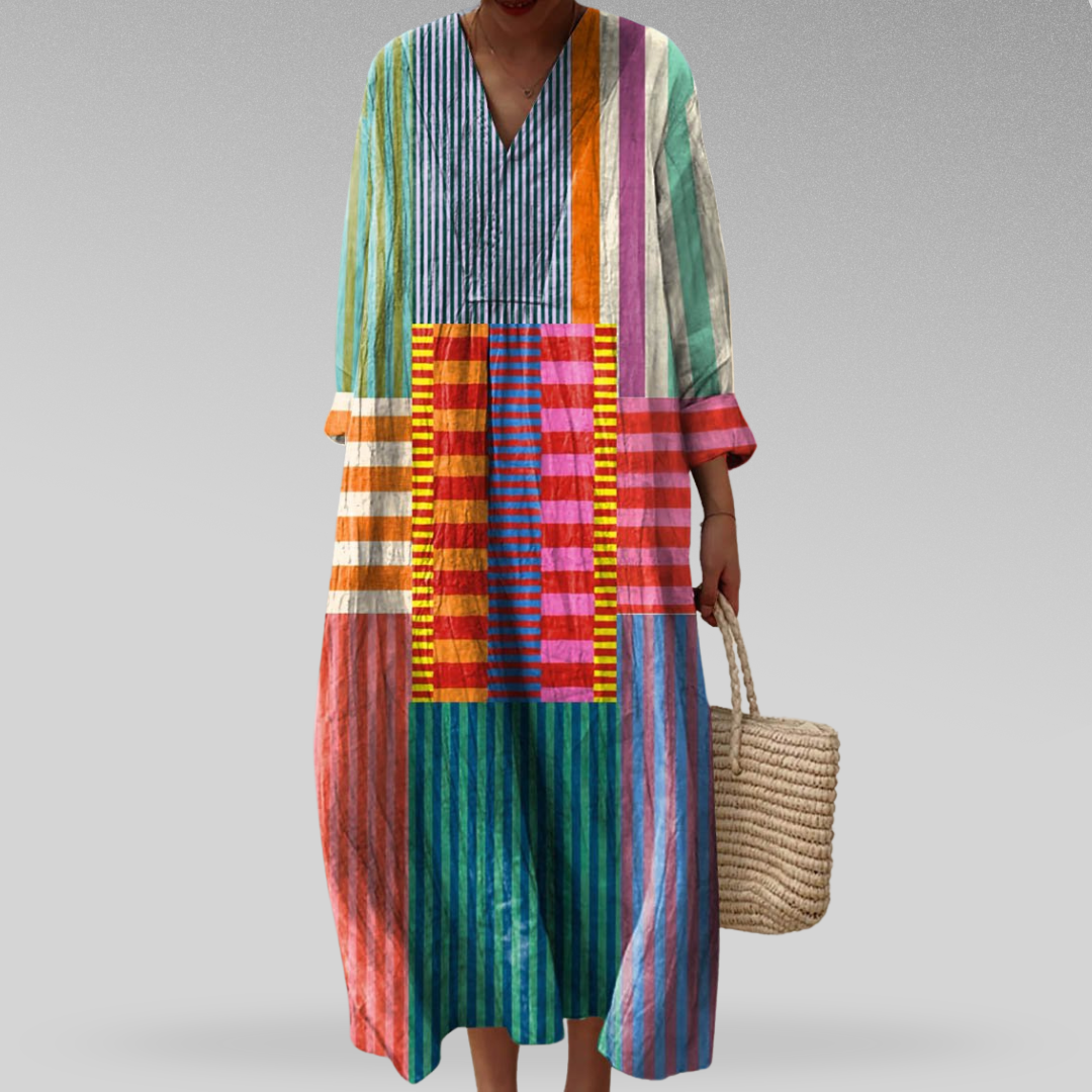 Naomi | Colorblock Maxi Dress